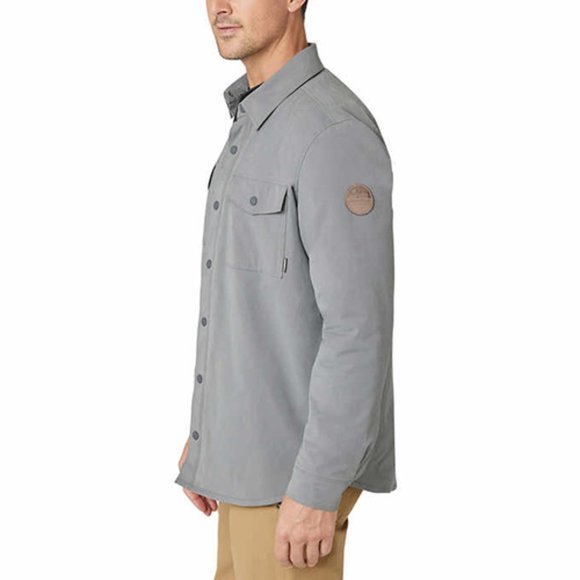 GRAY NWT Eddie Bauer Men’s Fleece Lined Jacket - Picture 9 of 11